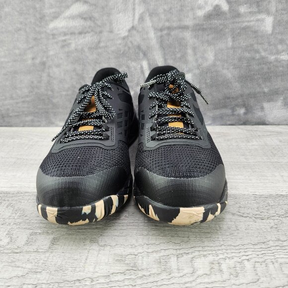Reebok Work Women Size 8 Nano Flex Comp Toe Shoes Black Light Brown **Tried On** - Picture 1 of 13